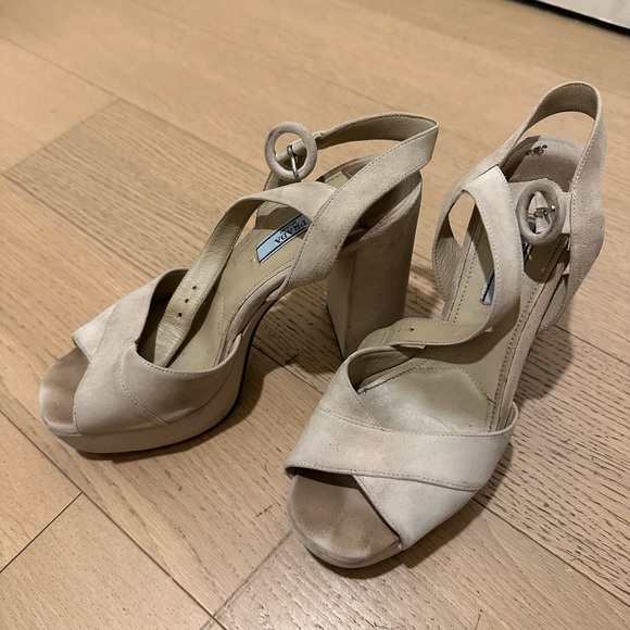 Prada platform suede sandals - Picture 4 of 5